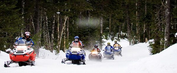 Snowmobile Map Sandy Pines Campground West Michigan